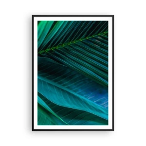 Plagát v čiernom ráme - Anatómia zelene - 70x100 cm