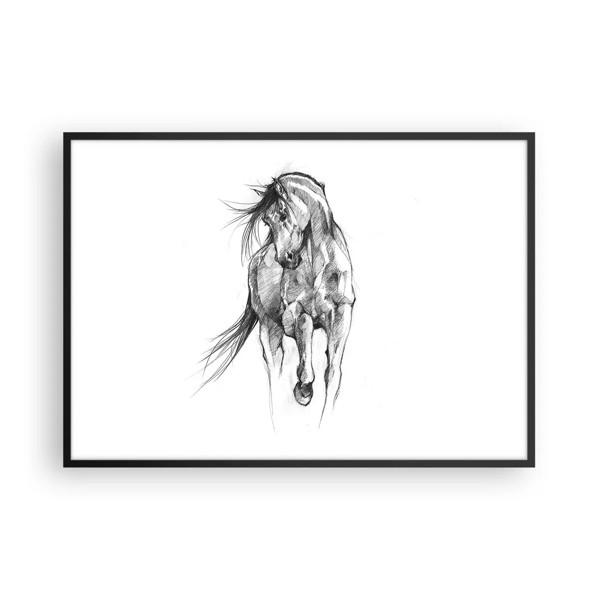 Plagát v čiernom ráme - V ladnom kluse - 100x70 cm