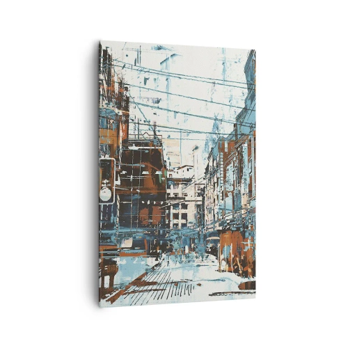 Obraz na plátne - Zdolaný mestský chodník - 80x120 cm