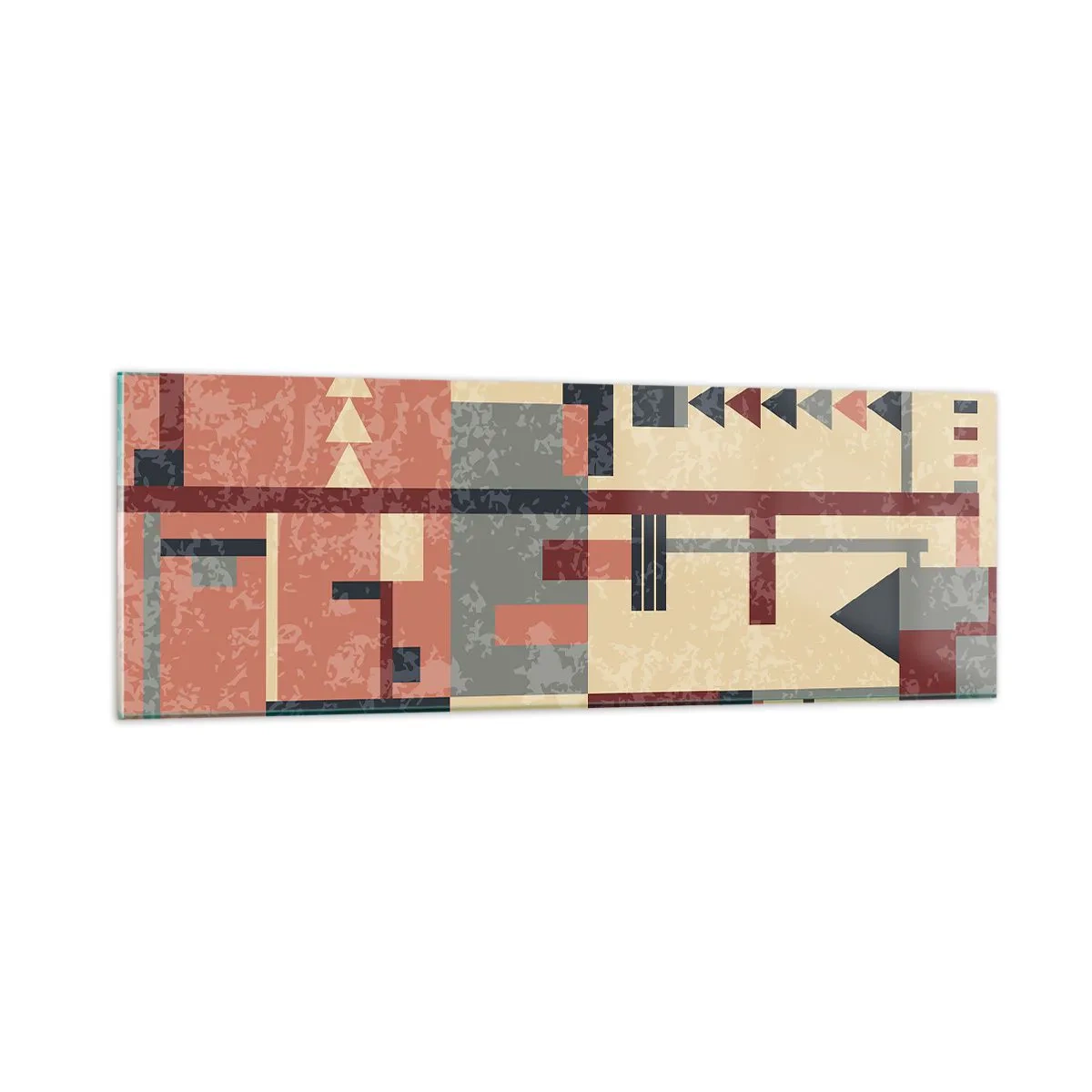 Obraz na skle - Vodorovná a zvislá kombinácia - 90x30 cm