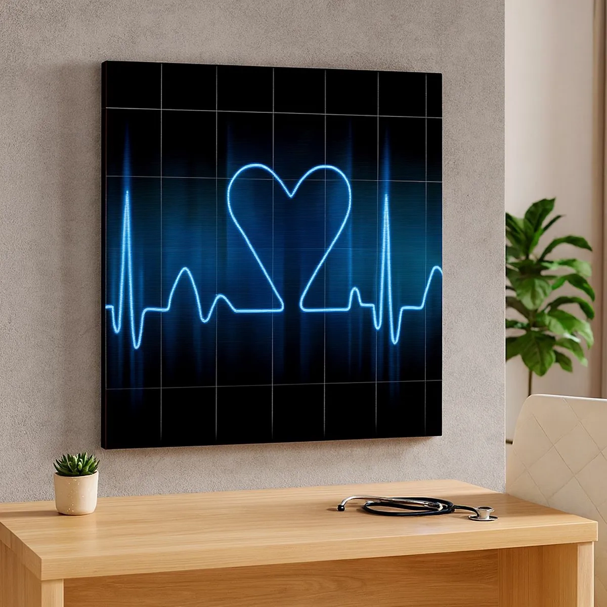 Obraz na plátne - V rytme srdca - 30x30 cm