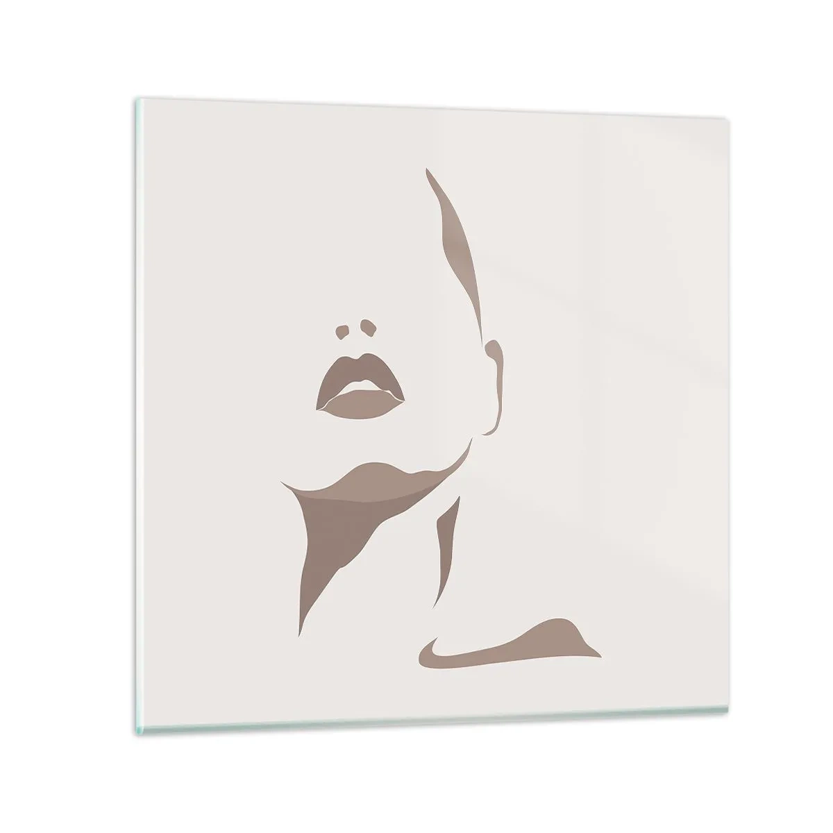 Obraz na skle - Stvorená zo svetla a tieňa - 40x40 cm