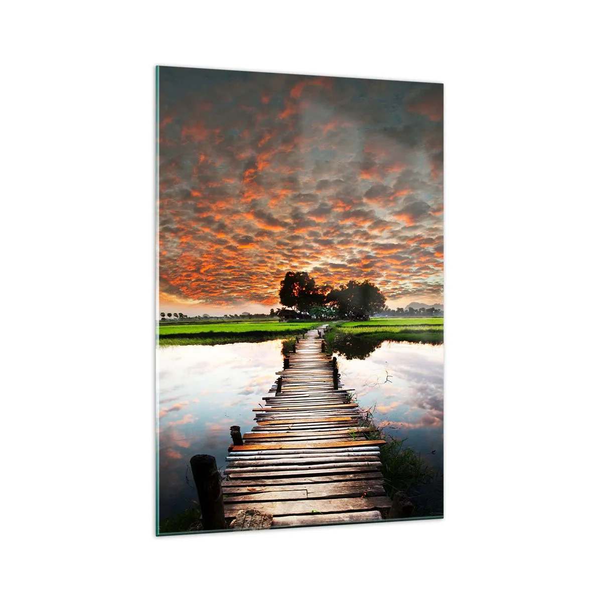 Obraz na skle - Roztiahnite ruky - dýchajte  - 70x100 cm