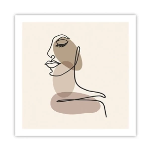 Plagát - Určitá línia krásy - 60x60 cm