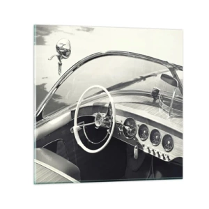 Obraz na skle - Počasie pre bohatých - 40x40 cm