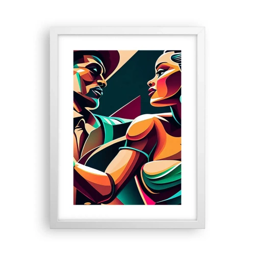 Plagát v bielom ráme - V rytme srdca - 30x40 cm