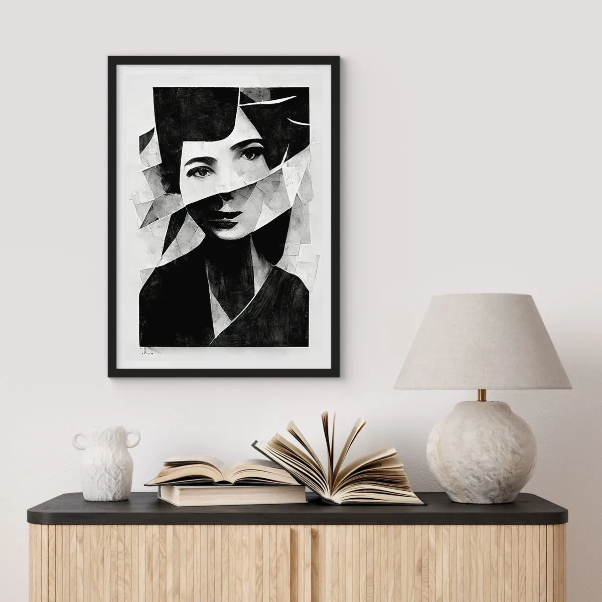 Plagát v čiernom ráme - Niečo o tebe… - 40x50 cm