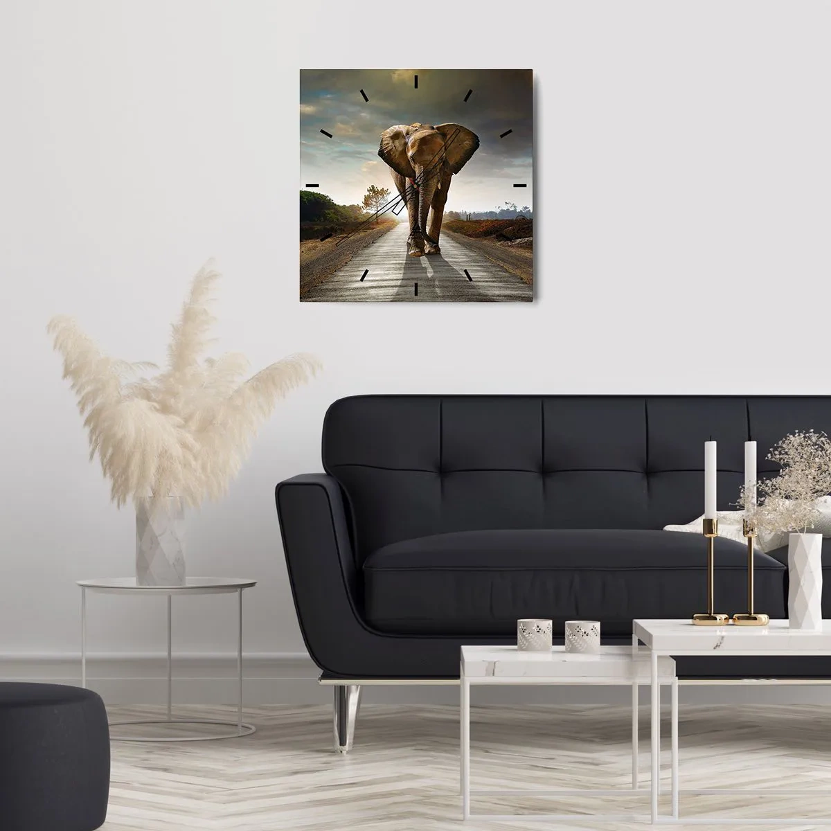 Nástenné hodiny - A vôbec nie v sklade porcelánu - 40x40 cm