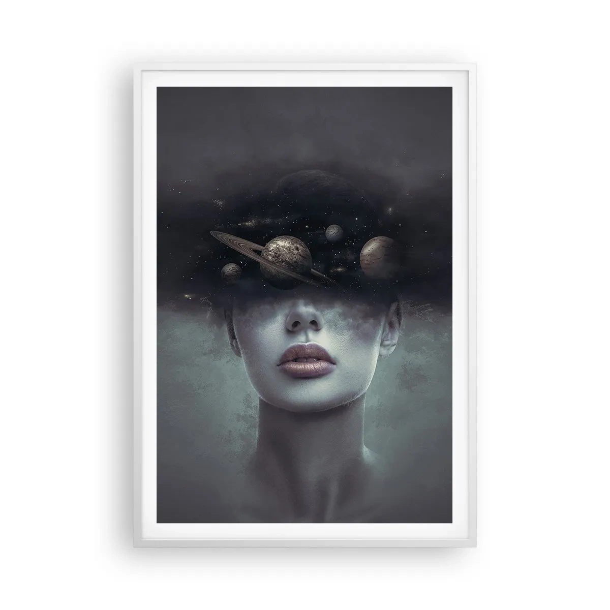 Plagát v bielom ráme - A planéty… - 70x100 cm