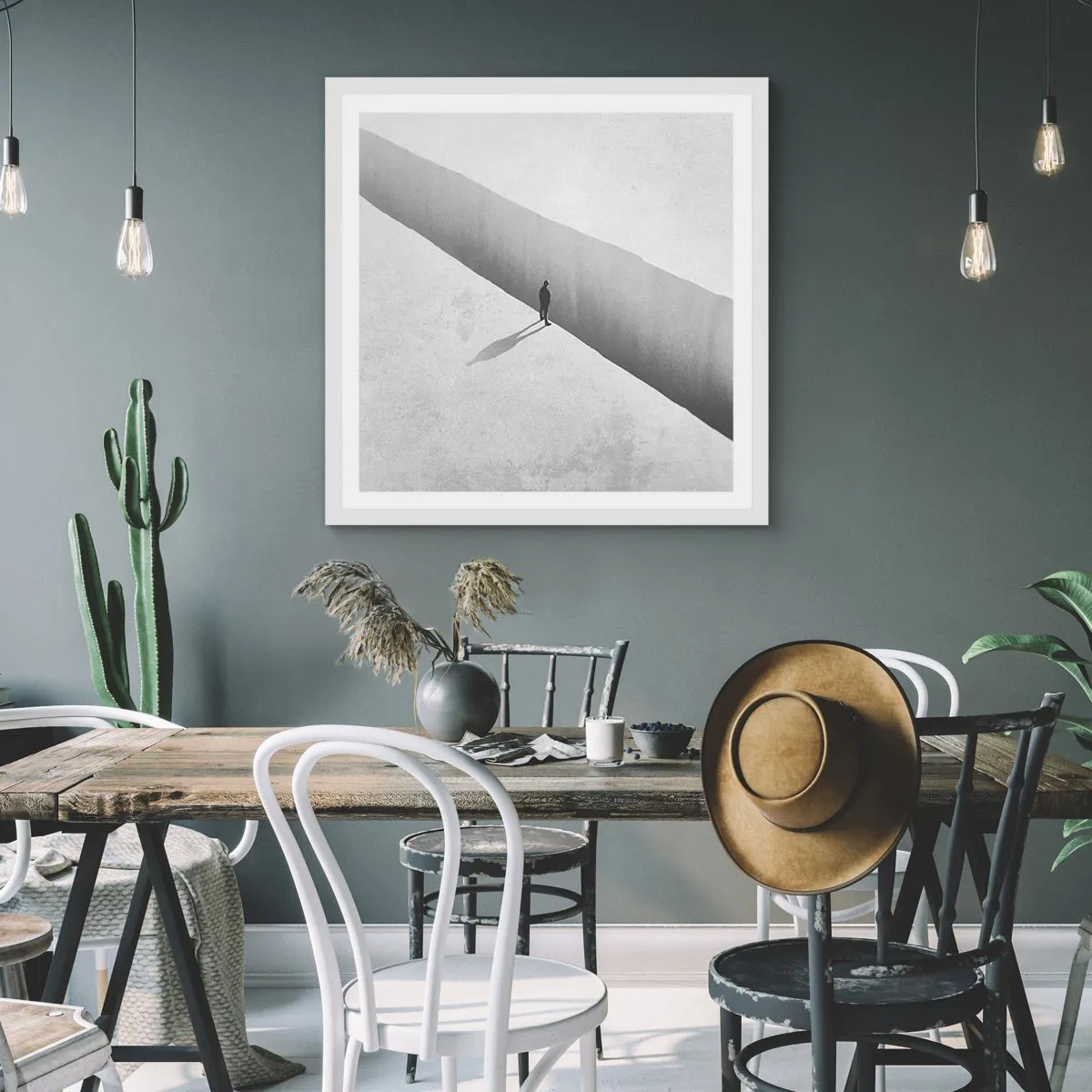 Plagát v bielom ráme - Jasný cieľ - 50x50 cm