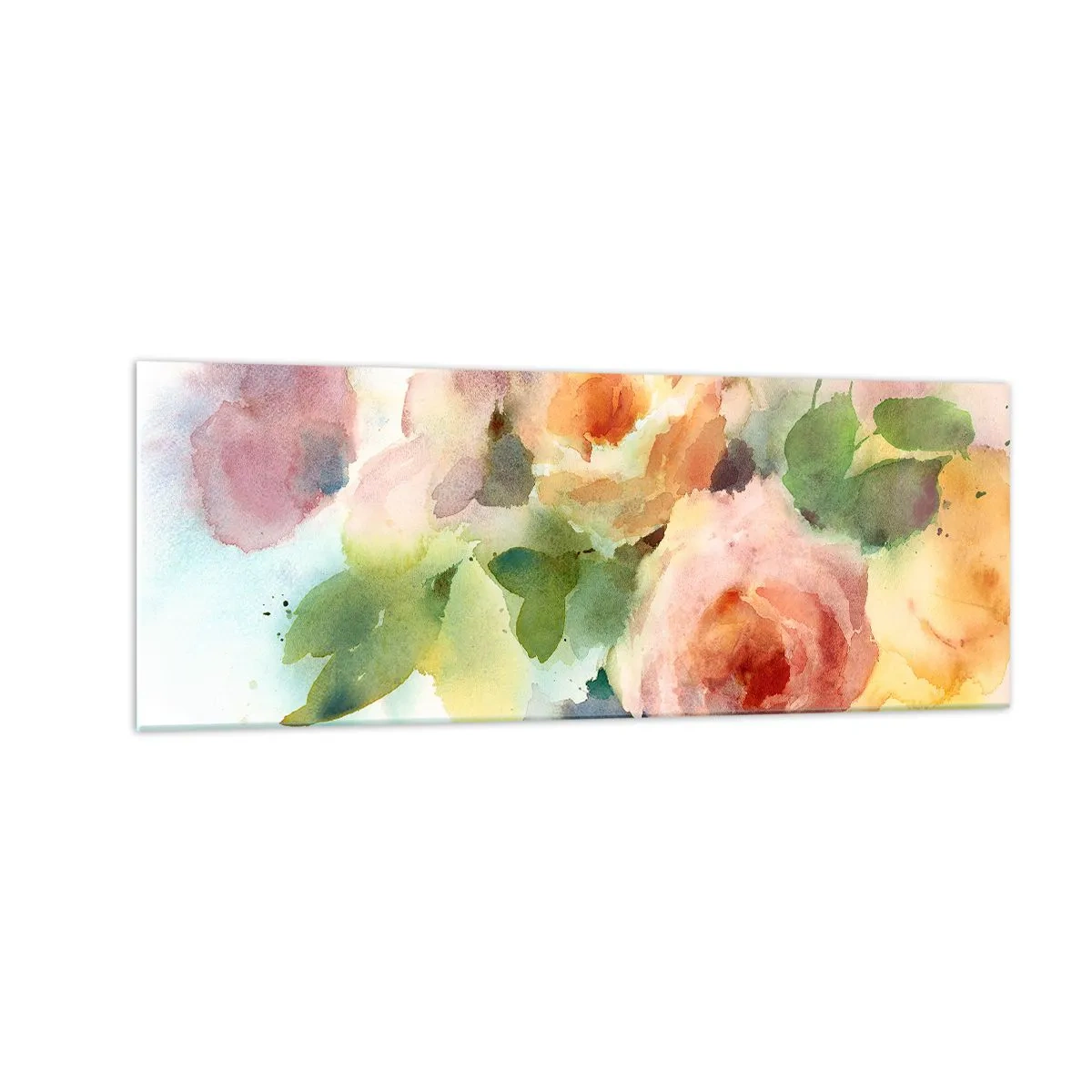 Obraz na skle - Jemné ako akvarel - 140x50 cm