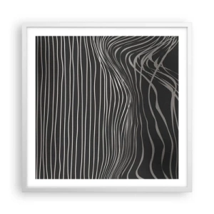 Plagát v bielom ráme - Rytmus a prízvuk - 60x60 cm