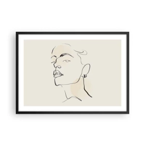 Plagát v čiernom ráme - Hrdý pohľad - 70x50 cm