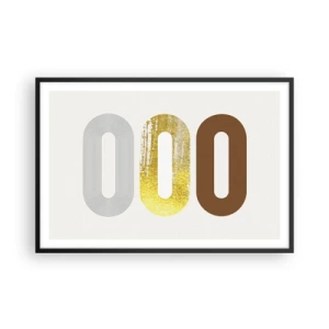 Plagát v čiernom ráme - Ooo! - 91x61 cm