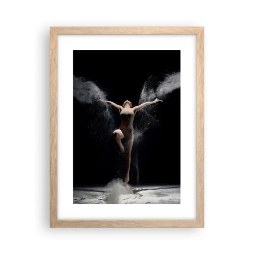 Plagát v ráme zo svetlého duba - Elfovia existujú - 30x40 cm