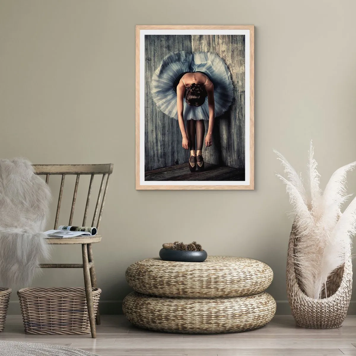 Plagát v ráme zo svetlého duba - Keď dohrá hudba - 61x91 cm