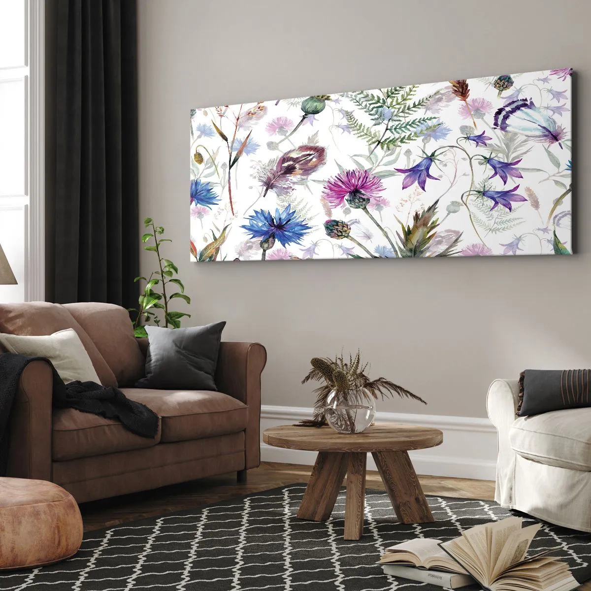 Obraz na plátne - Poľský herbár - 160x50 cm