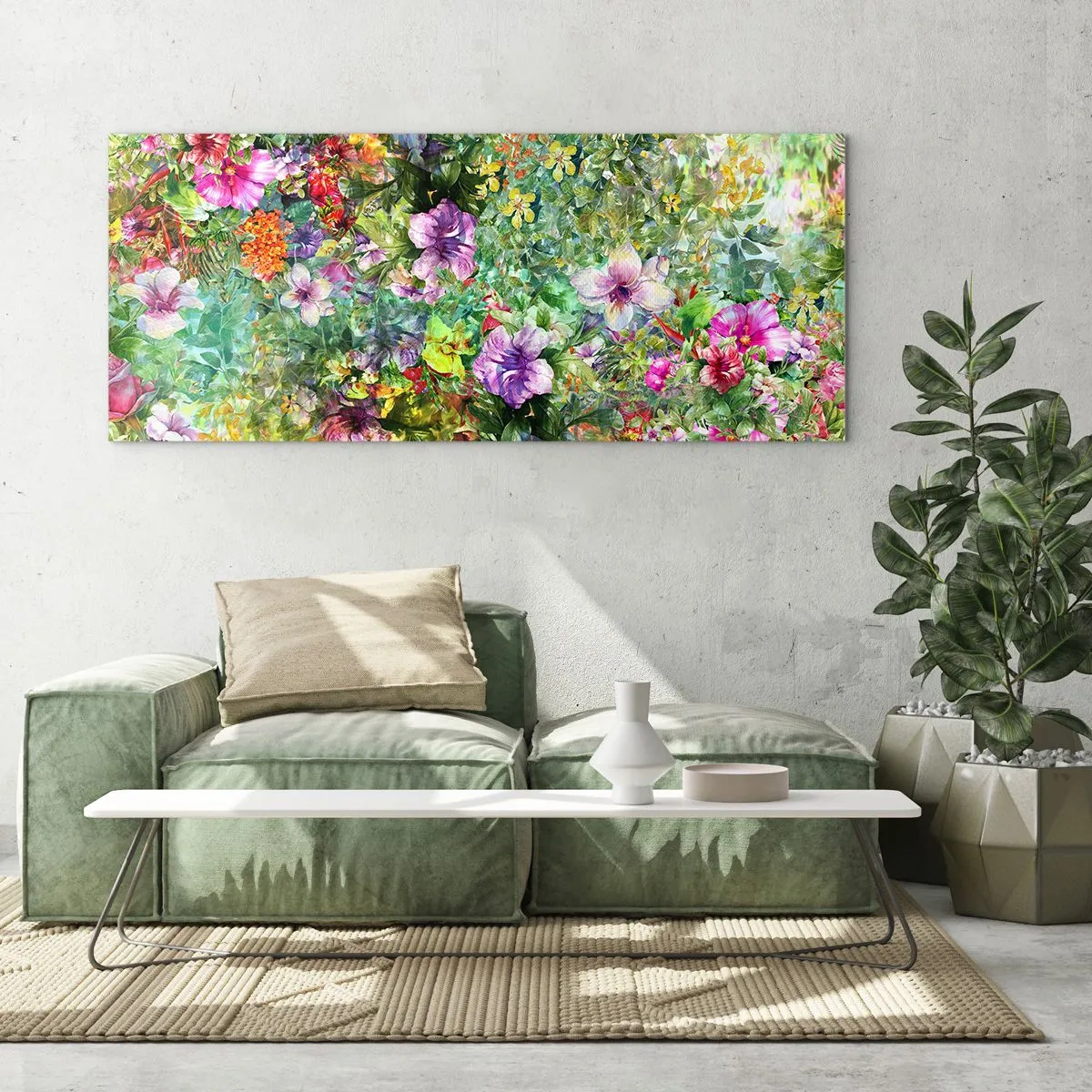 Obraz na skle - Do kvetov, do zahynutia - 100x40 cm