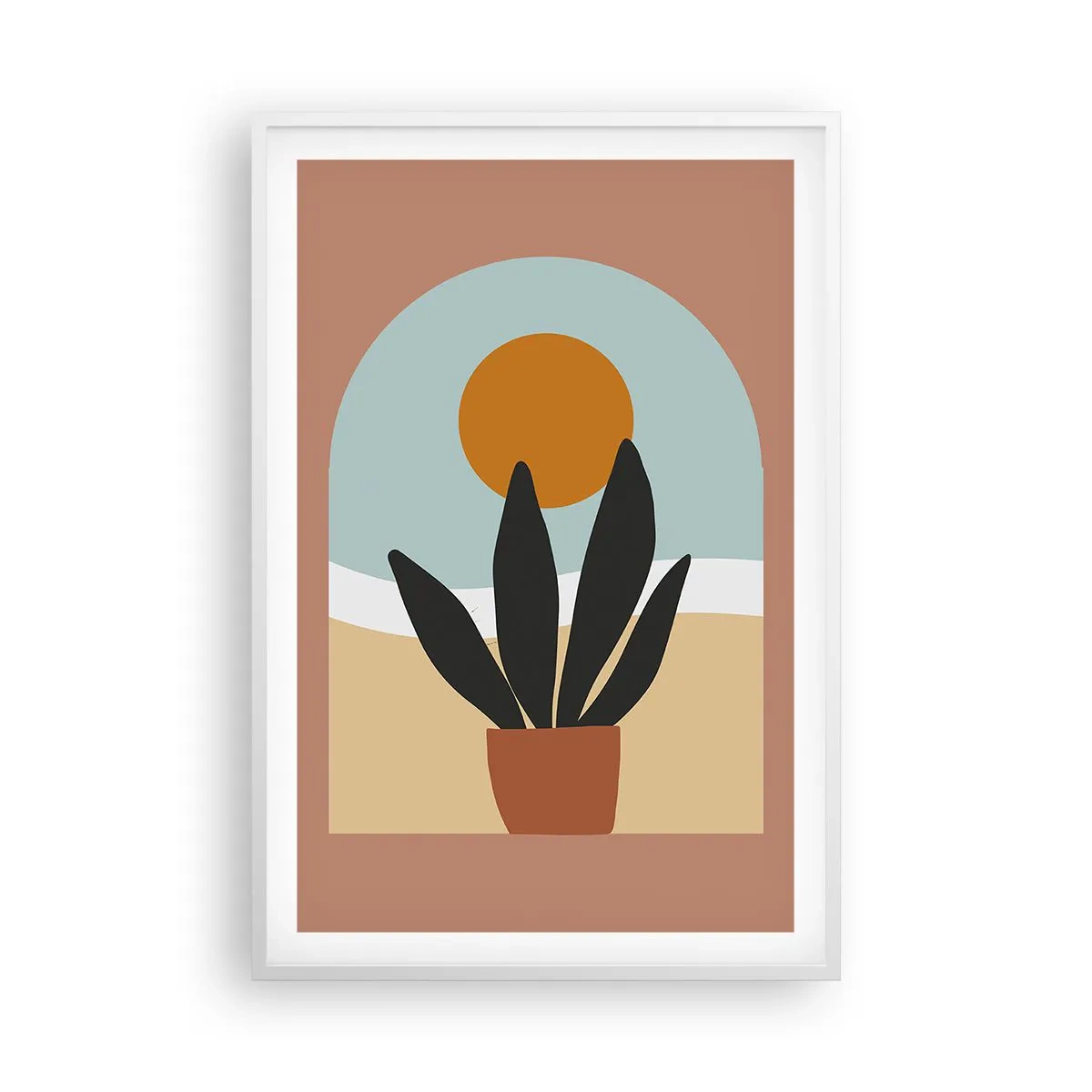 Plagát v bielom ráme - Malé radosti - 61x91 cm