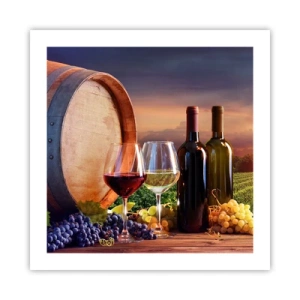 Plagát - Tu má život chuť - 50x50 cm