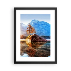 Plagát v čiernom ráme - Príroda v novom svetle - 30x40 cm