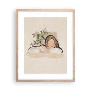 Plagát v ráme zo svetlého duba - Kráska z juhu - 40x50 cm