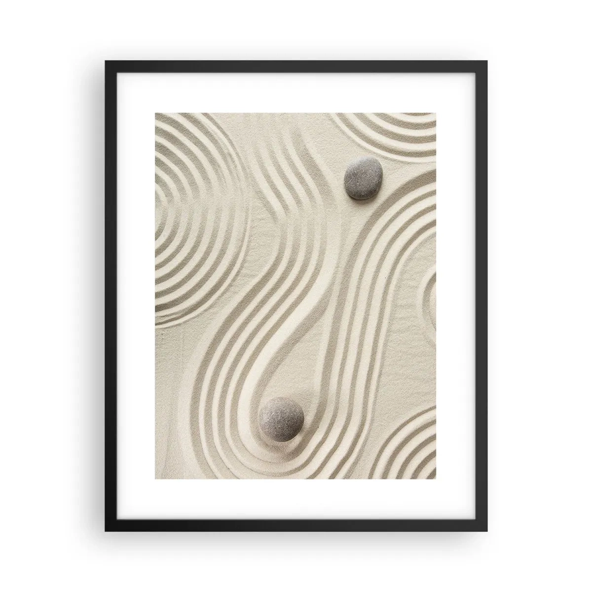 Plagát v čiernom ráme - Dotyk tepla - 40x50 cm