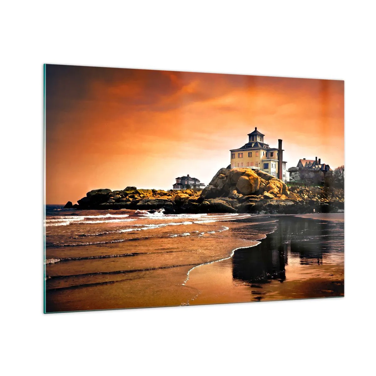 Obraz na skle - Elegancia západného pobrežia - 100x70 cm