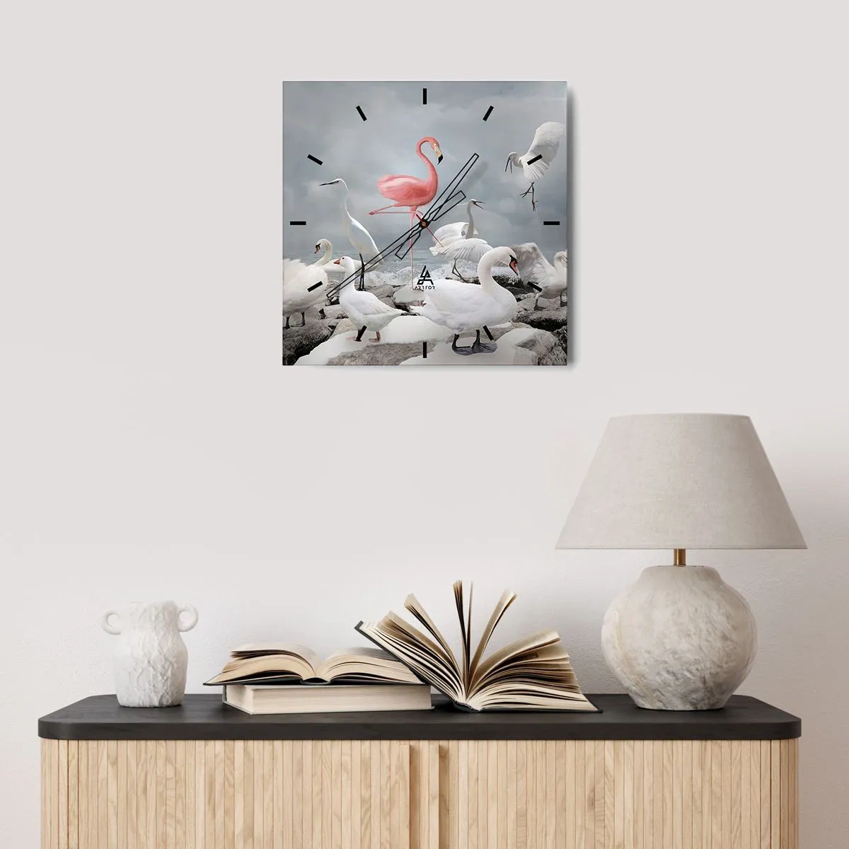 Nástenné hodiny - Kde som sa tu vzal? - 30x30 cm