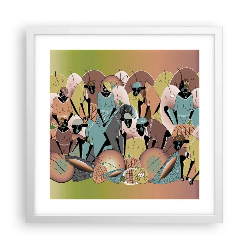 Plagát v bielom ráme - Blíži sa veľký sviatok - 40x40 cm