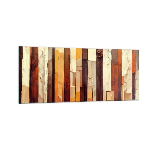 Obraz na skle - Hymna lesných stromov - 100x40 cm