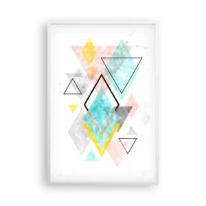 Plagát v bielom ráme - Geometrická hračka - 61x91 cm