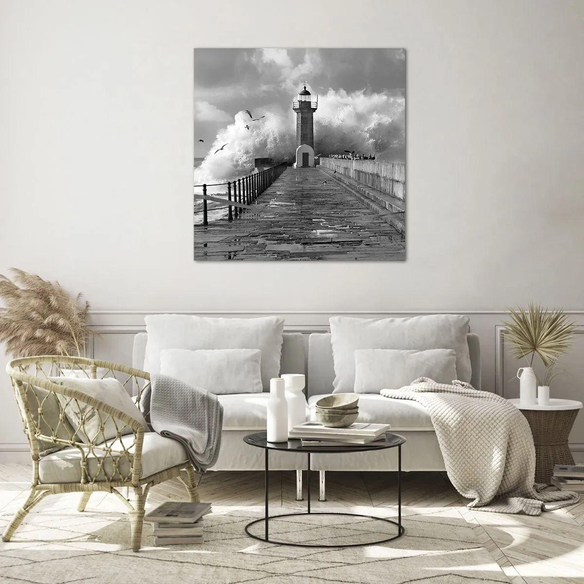 Obraz na skle - Nebojácna - 50x50 cm