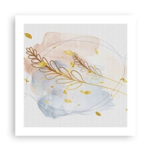 Plagát - Zlatý závan - 50x50 cm