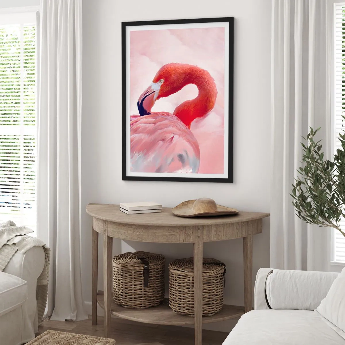 Plagát v čiernom ráme - Vtáčia krása - 61x91 cm