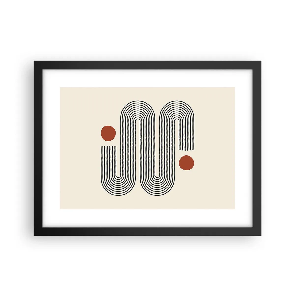 Plagát v čiernom ráme - Od začiatku do konca - 40x30 cm