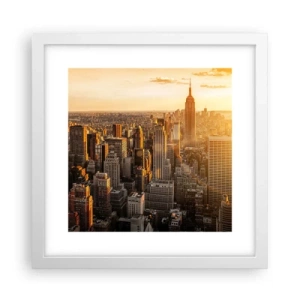 Plagát v bielom ráme - Rast na slnku - 30x30 cm