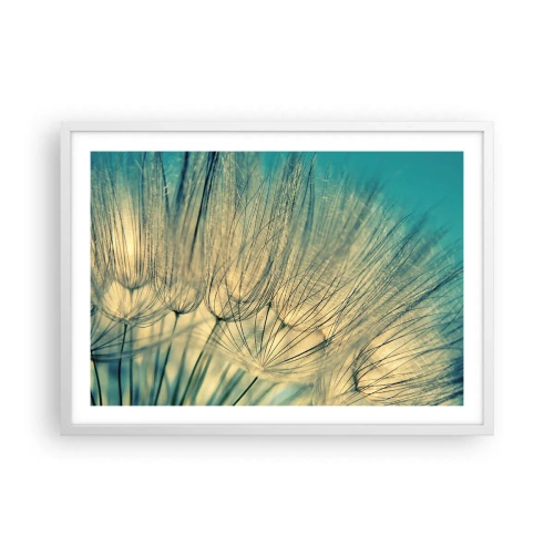 Plagát v bielom ráme - Čakanie na vietor - 70x50 cm