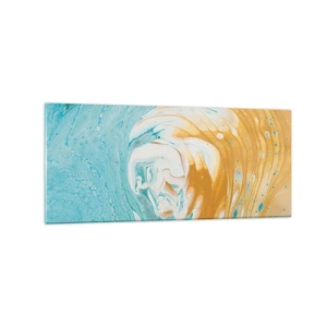 Obraz na skle - Pastelový vír - 120x50 cm