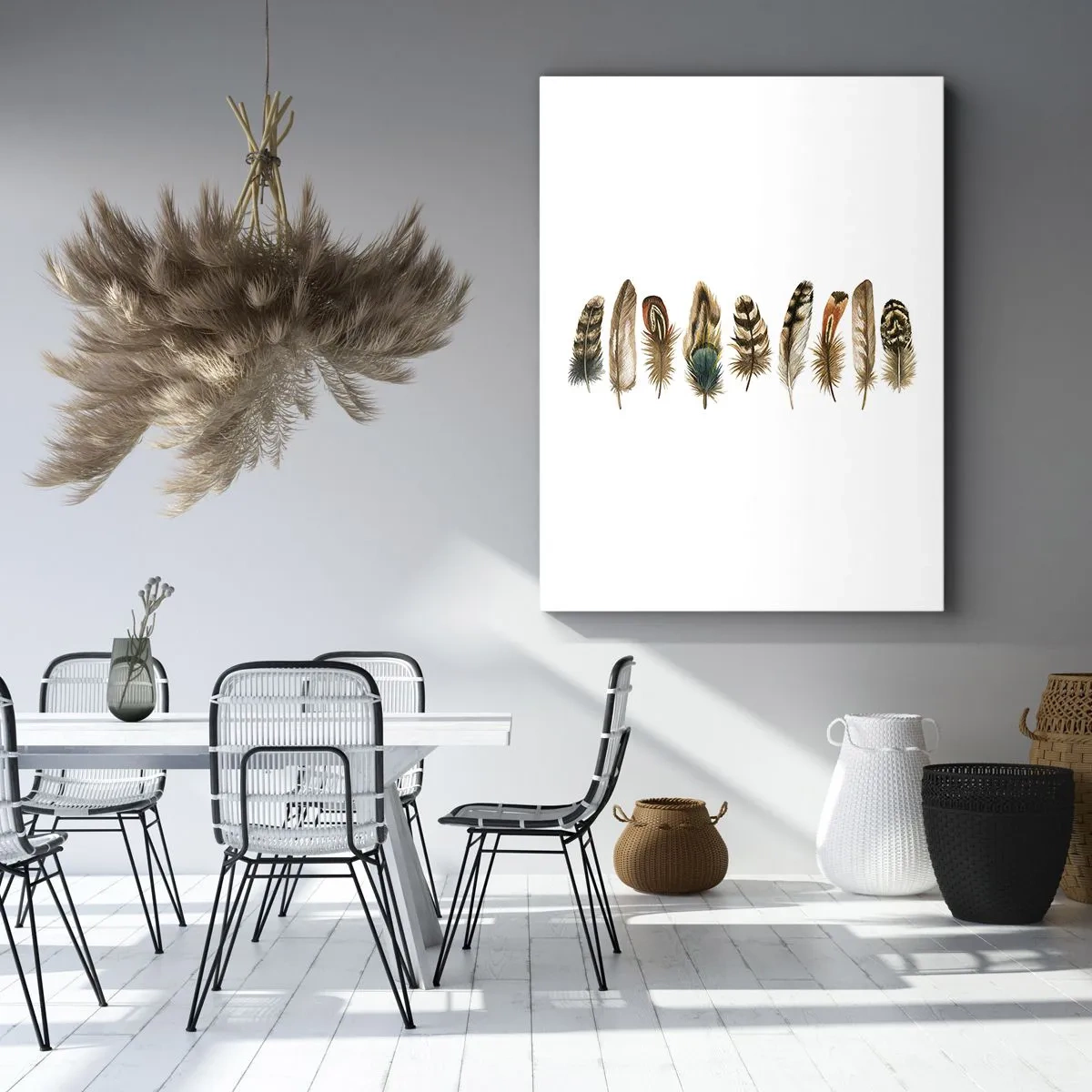 Obraz na plátne - Operená variácia - 50x70 cm
