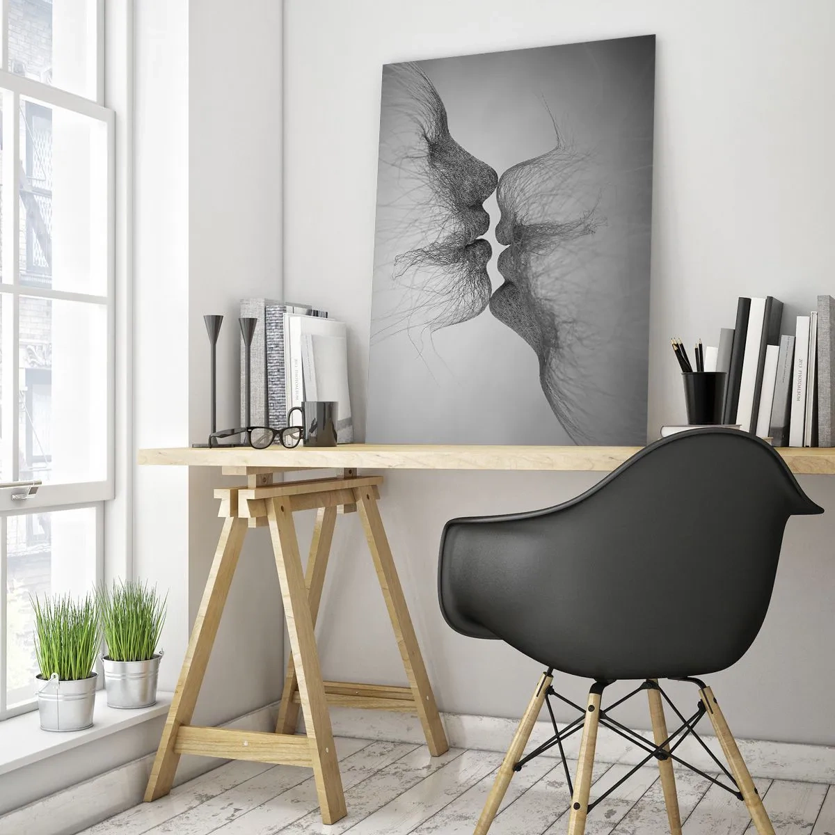 Obraz na skle - Bozk vetra - 50x70 cm