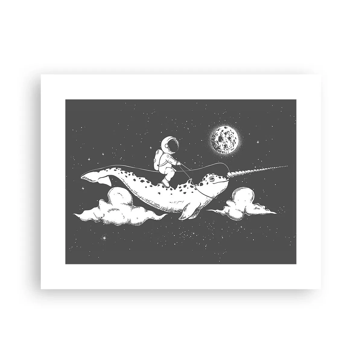 Plagát - Vesmírny jazdec - 40x30 cm