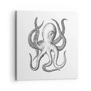 Obraz na plátne - Tancujúca s vlnami - 70x70 cm