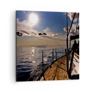 Obraz na plátne - Plavba smerom k slnku - 60x60 cm