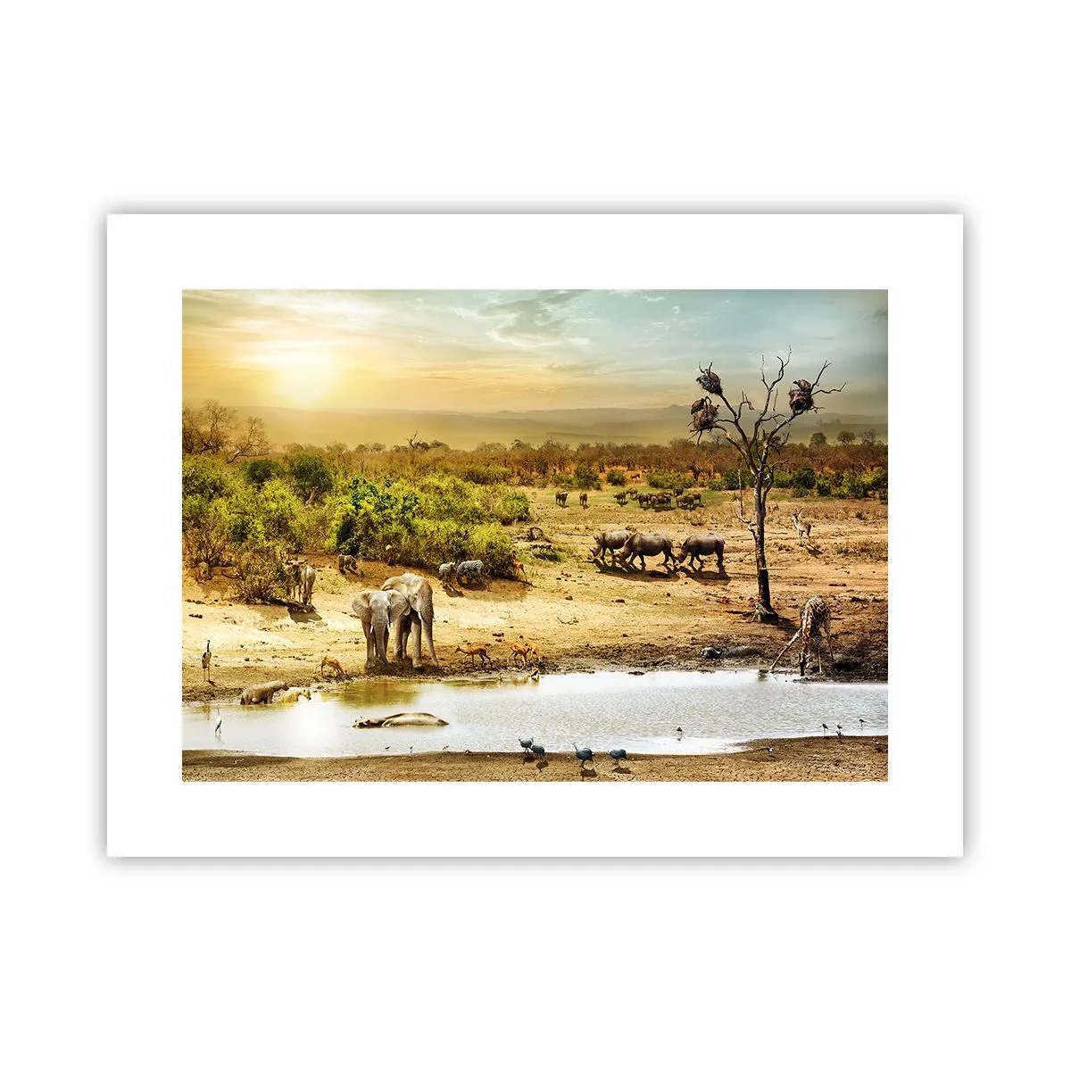 Plagát - „Z raja opäť pramenila rieka…“ - 40x30 cm