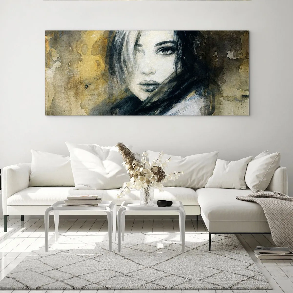Obraz na skle - viac nevinná alebo zmyselná? - 120x50 cm