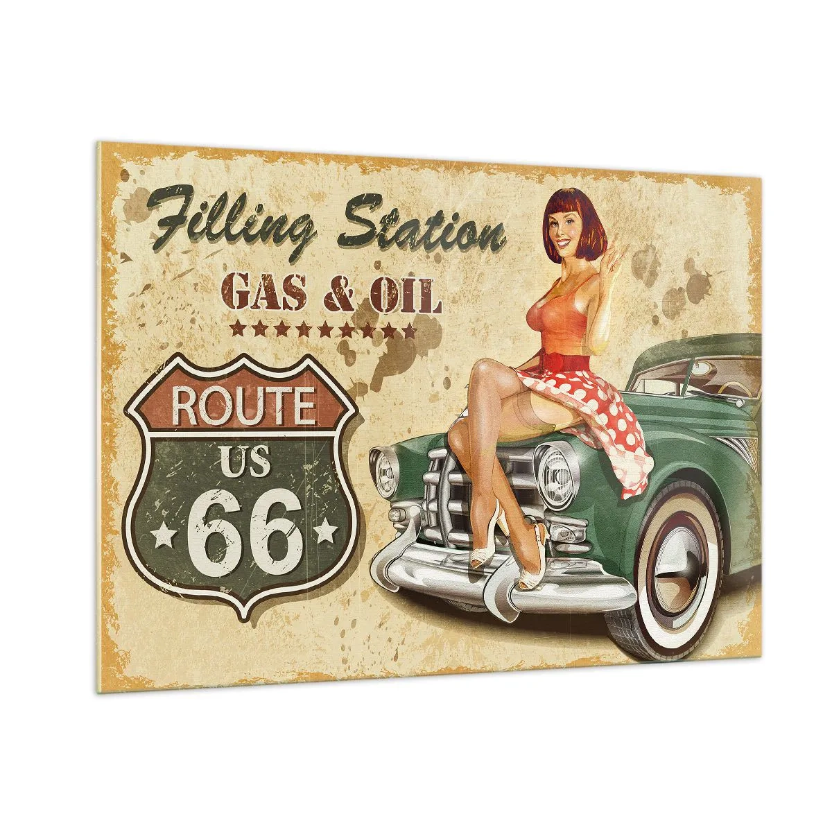 Obraz na skle - Skvelé 40. roky - 100x70 cm