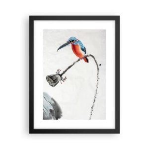 Plagát v čiernom ráme - Život lúky - 30x40 cm