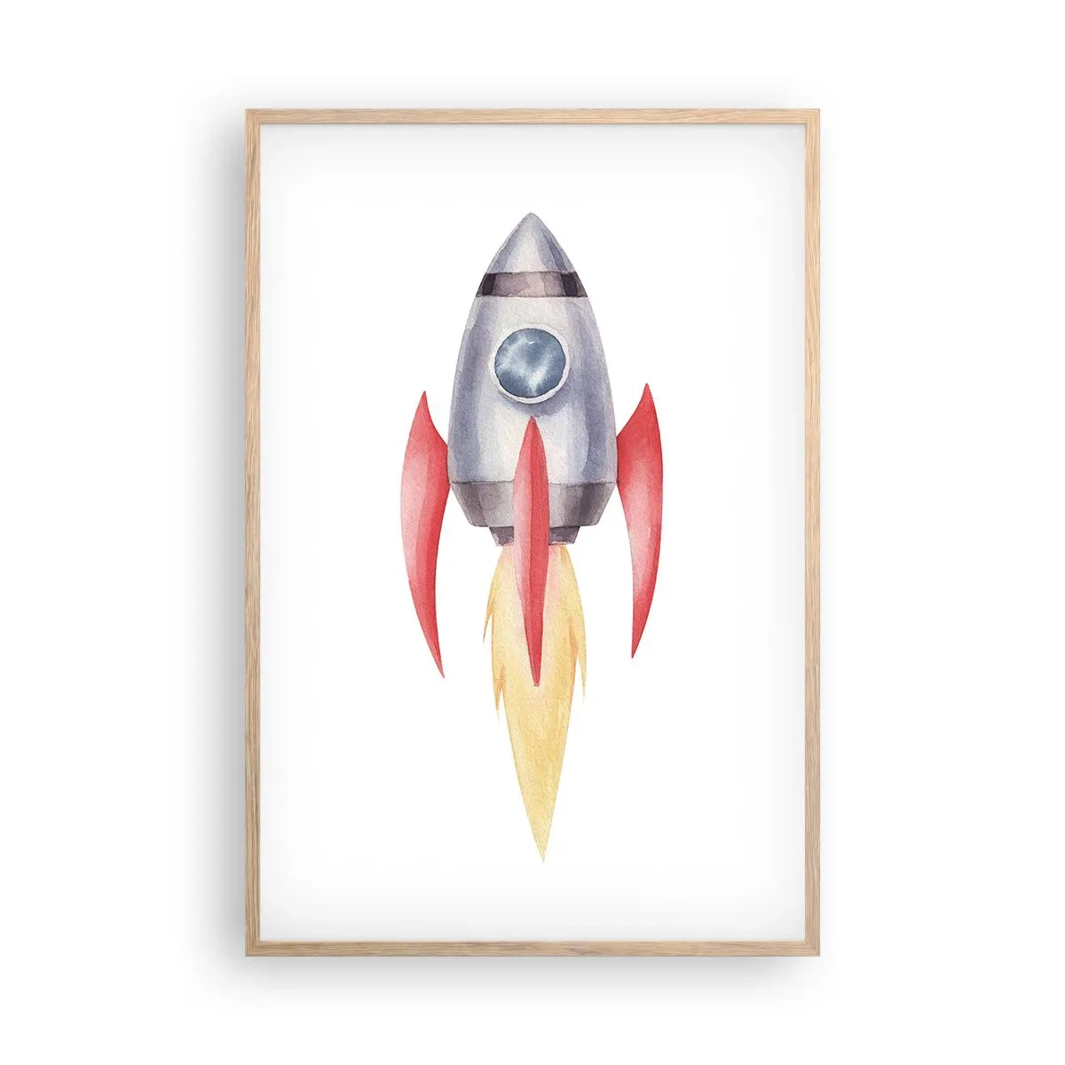 Plagát v ráme zo svetlého duba - Vyššie, rýchlejšie, ďalej - 61x91 cm