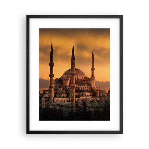 Plagát v čiernom ráme - Boh je veľký - 40x50 cm